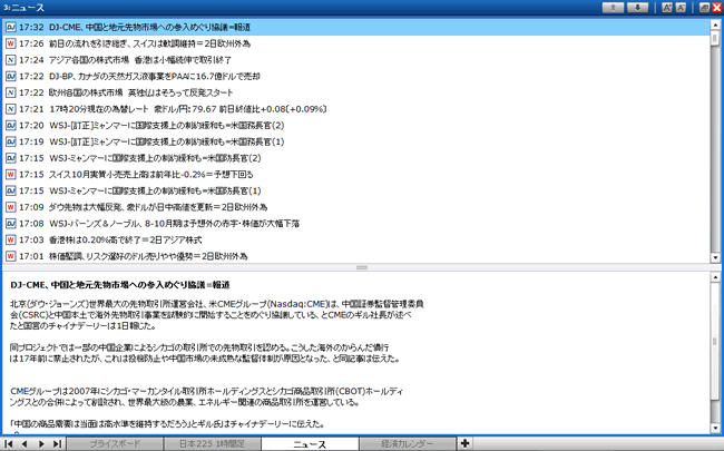 GMOクリック証券CFD(情報ツール)