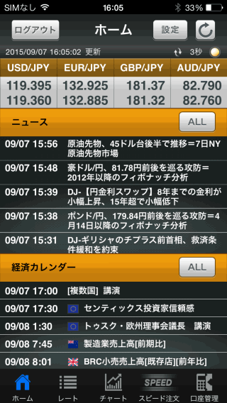GMOクリック証券【くりっく365】iPhoneTOP画
