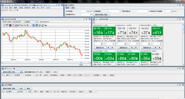 IDO証券(取引画面全体)
