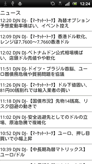 kakakuFXAndroidニュース画面