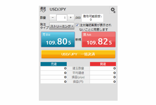 マネックス証券(スピード注文系システム)