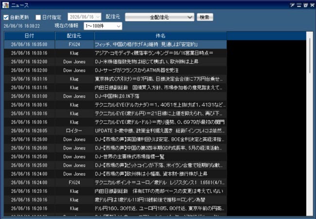 ヒロセ通商[LION FX](情報ツール)
