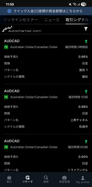 サクソバンク証券[FX]Androidオート･チャーティスト