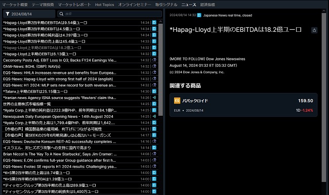 サクソバンク証券FX(情報ツール)