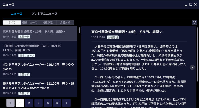 SBI証券[SBIFX](情報ツール)